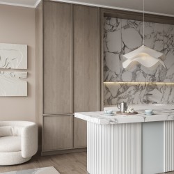 Финишный молдинг под покраску Cosca Decor ZP008 правый 2800×30×18