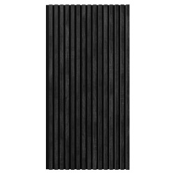 МДФ стеновая панель акустическая Cosca Decor Сканди Дуб Графит черный войлок 1200×600×19