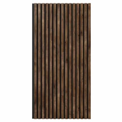 МДФ стеновая панель акустическая Cosca Decor Сканди Дуб Старинный Натуральный черный войлок 1200×600×19