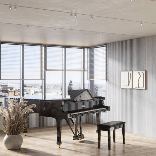 МДФ стеновая панель акустическая Cosca Decor Сканди Дуб Старинный Светло-серый черный войлок 1200×600×19 МДФ стеновая панель акустическая Cosca Decor Сканди Дуб Старинный Светло-серый черный войлок 1200×600×19