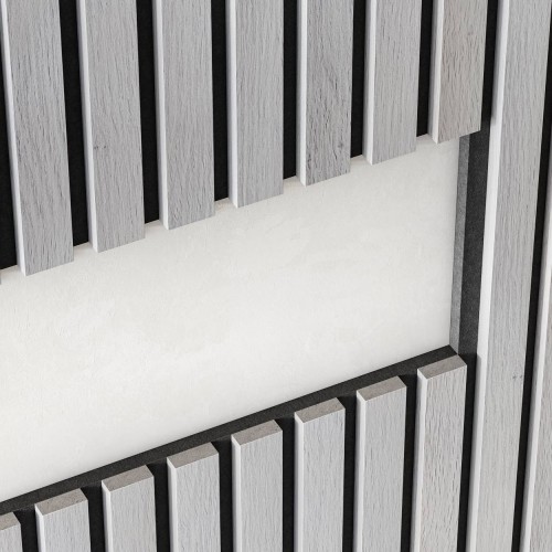 МДФ стеновая панель акустическая Cosca Decor Сканди Дуб Старинный Светло-серый черный войлок 1200×600×19 МДФ стеновая панель акустическая Cosca Decor Сканди Дуб Старинный Светло-серый черный войлок 1200×600×19