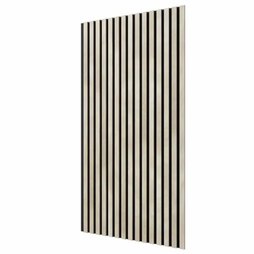 МДФ стеновая панель акустическая Cosca Decor Сканди Ясень Кристалл черный войлок 1200×600×19