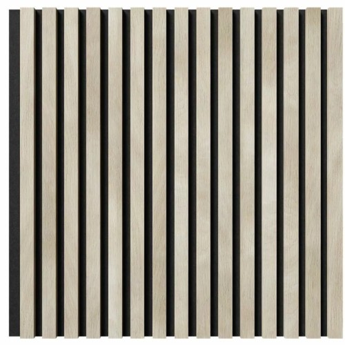 МДФ стеновая панель акустическая Cosca Decor Сканди Ясень Кристалл черный войлок 600×600×19