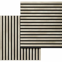 МДФ стеновая панель акустическая Cosca Decor Сканди Ясень Кристалл черный войлок 600×600×19