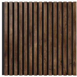 МДФ стеновая панель акустическая Cosca Decor Сканди Дуб Старинный Натуральный черный войлок 600×600×19