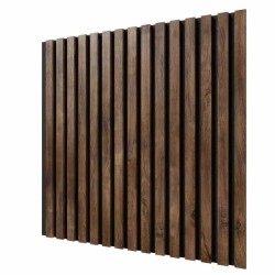 МДФ стеновая панель акустическая Cosca Decor Сканди Дуб Старинный Натуральный черный войлок 600×600×19