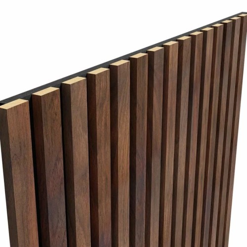 МДФ стеновая панель акустическая Cosca Decor Сканди Дуб Барон Темный черный войлок 600×600×19