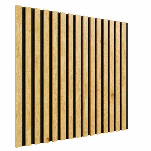 МДФ стеновая панель акустическая Cosca Decor Сканди Дуб Медный черный войлок 600×600×19