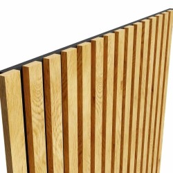 МДФ стеновая панель акустическая Cosca Decor Сканди Дуб Медный черный войлок 600×600×19