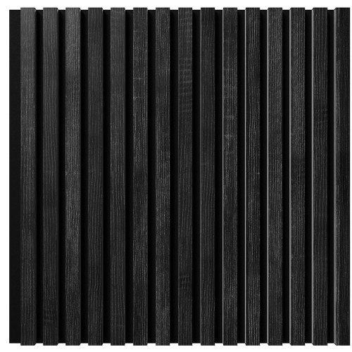 МДФ стеновая панель акустическая Cosca Decor Сканди Дуб Графит черный войлок 600×600×19