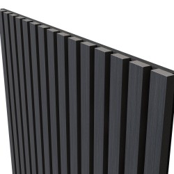 МДФ стеновая панель акустическая Cosca Decor Монако Дуб Антрацит Темно-серый черный войлок 2750×600×21