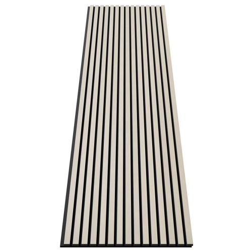 МДФ стеновая панель акустическая Cosca Decor Монако Дуб Клэр Светлый черный войлок 2750×600×21