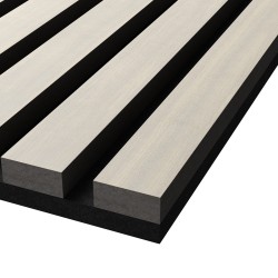 МДФ стеновая панель акустическая Cosca Decor Монако Дуб Клэр Светлый черный войлок 1200×600×21