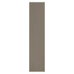 МДФ стеновая панель акустическая Cosca Decor Монако Дуб Латте Бежевый черный войлок 2750×600×21