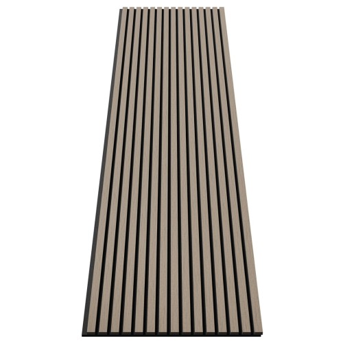 МДФ стеновая панель акустическая Cosca Decor Монако Дуб Латте Бежевый черный войлок 2750×600×21