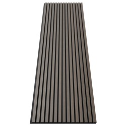 МДФ стеновая панель акустическая Cosca Decor Монако Дуб Маррон Коричневый черный войлок 2750×600×21