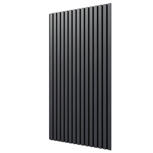 МДФ стеновая панель акустическая Cosca Decor Монако Дуб Антрацит Темно-серый черный войлок 1200×600×21