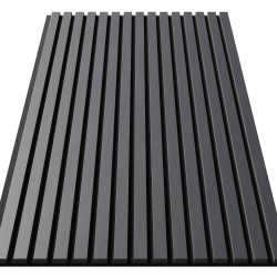 МДФ стеновая панель акустическая Cosca Decor Монако Дуб Антрацит Темно-серый черный войлок 1200×600×21