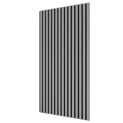 МДФ стеновая панель акустическая Cosca Decor Монако Дуб Ардженто Светло-серый черный войлок 1200×600×21