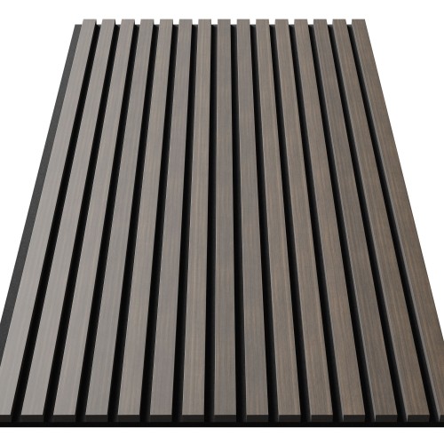 МДФ стеновая панель акустическая Cosca Decor Монако Дуб Маррон Коричневый черный войлок 1200×600×21