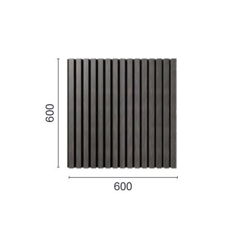 МДФ стеновая панель акустическая Cosca Decor Монако Дуб Маррон Коричневый черный войлок 600×600×21