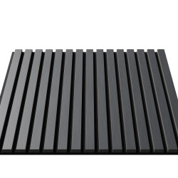 МДФ стеновая панель акустическая Cosca Decor Монако Дуб Антрацит Темно-серый черный войлок 600×600×21