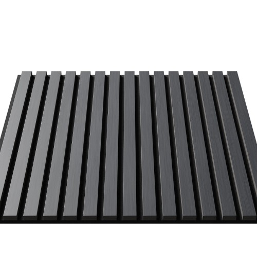 МДФ стеновая панель акустическая Cosca Decor Монако Дуб Антрацит Темно-серый черный войлок 600×600×21