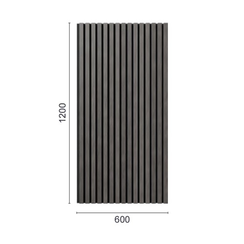 МДФ стеновая панель акустическая Cosca Decor Монако Дуб Клэр Светлый черный войлок 1200×600×21