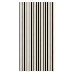 МДФ стеновая панель акустическая Cosca Decor Монако Дуб Клэр Светлый черный войлок 1200×600×21