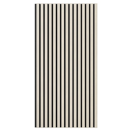 МДФ стеновая панель акустическая Cosca Decor Монако Дуб Клэр Светлый черный войлок 1200×600×21