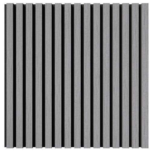 МДФ стеновая панель акустическая Cosca Decor Монако Дуб Ардженто Светло-серый черный войлок 600×600×21