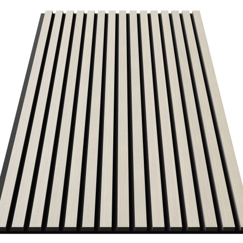 МДФ стеновая панель акустическая Cosca Decor Монако Дуб Клэр Светлый черный войлок 600×600×21