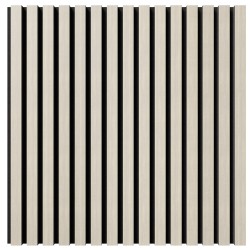 МДФ стеновая панель акустическая Cosca Decor Монако Дуб Клэр Светлый черный войлок 600×600×21