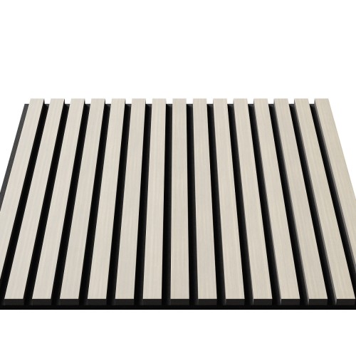 МДФ стеновая панель акустическая Cosca Decor Монако Дуб Клэр Светлый черный войлок 600×600×21