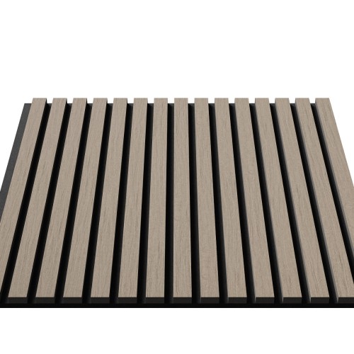 МДФ стеновая панель акустическая Cosca Decor Монако Дуб Латте Бежевый черный войлок 600×600×21