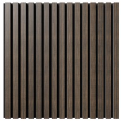 МДФ стеновая панель акустическая Cosca Decor Монако Дуб Маррон Коричневый черный войлок 600×600×21