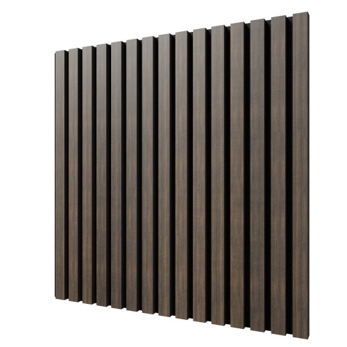 МДФ стеновая панель акустическая Cosca Decor Монако Дуб Маррон Коричневый черный войлок 600×600×21