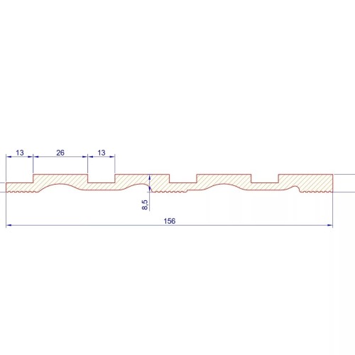 Стеновая панель под покраску Cosca Decor RP001 2800×156×8