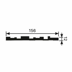 Стеновая панель под покраску Cosca Decor RP002 2800×156×12