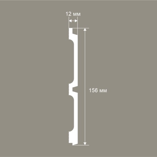 Стеновая панель под покраску Cosca Decor RP015 2800×156×12