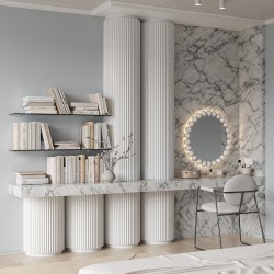 Стеновая панель под покраску Cosca Deco RX007 наборная 2800×30×23