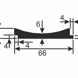 Стеновая панель под покраску Cosca Deco RX006 наборная 2800×62×12