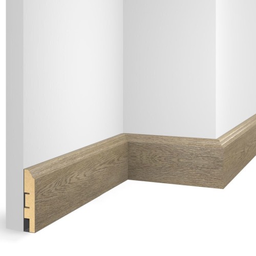 Плинтус МДФ ламинированный Cosca Decor NanoFlex EP07 Дуб Корсика 2400×80×16