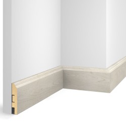 Плинтус МДФ ламинированный Cosca Decor NanoFlex EP07 Дуб Перламутровый 2400×80×16