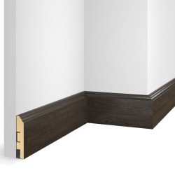 Плинтус МДФ ламинированный Cosca Decor NanoFlex EP07 Дуб Темный 2400×80×16