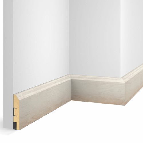 Плинтус МДФ Cosca Decor Экошпон WP07 Дуб Коттон 2400×80×16