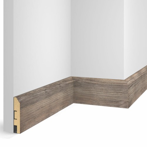 Плинтус МДФ Cosca Decor Экошпон WP07 Дуб Лацио 2400×80×16