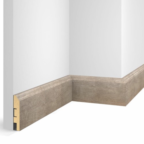 Плинтус МДФ Cosca Decor Экошпон WP07 Дуб Серо-коричневый 2400×80×16