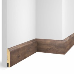 Плинтус МДФ Cosca Decor Экошпон WP07 Дуб Старинный натуральный 2400×80×16