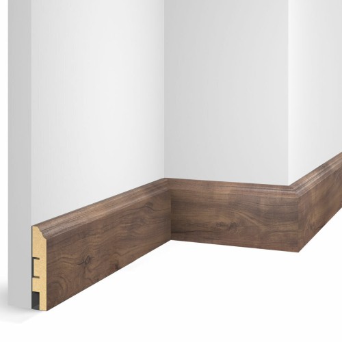 Плинтус МДФ Cosca Decor Экошпон WP07 Дуб Старинный натуральный 2400×80×16